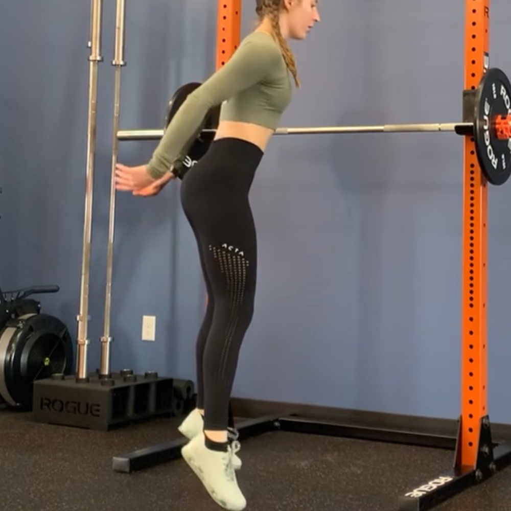 Perforated Black Legging